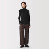 婦人　コットンカシミヤタートルネックＴシャツ