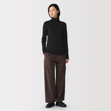 婦人　コットンカシミヤタートルネックＴシャツ