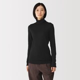 婦人　コットンカシミヤタートルネックＴシャツ