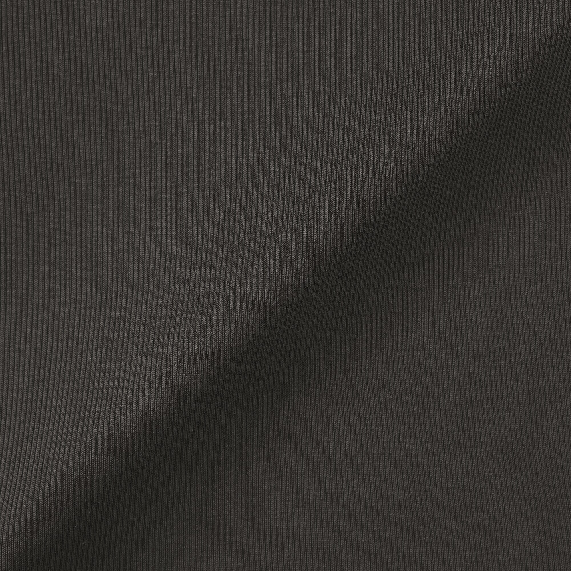 婦人　シルクリブクルーネック長袖Ｔシャツ