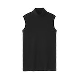 婦人　コットンカシミヤタートルネックノースリーブＴシャツ