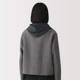 首のチクチクを抑えたメリノウール混　バラクラバ