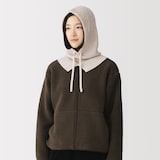 首のチクチクを抑えたメリノウール混　バラクラバ