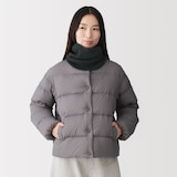 首のチクチクを抑えたメリノウール混　ネックウォーマー