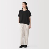 婦人　なめらか天竺編みワイドセーター