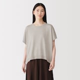 婦人　なめらか天竺編みワイドセーター