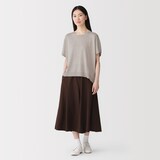 婦人　なめらか天竺編みワイドセーター
