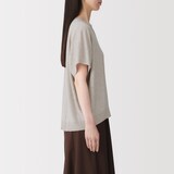 婦人　なめらか天竺編みワイドセーター