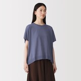 婦人　なめらか天竺編みワイドセーター