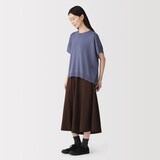 婦人　なめらか天竺編みワイドセーター