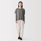 婦人　なめらか天竺編みワイドセーター