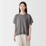 婦人　なめらか天竺編みワイドセーター