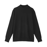 婦人　首のチクチクを抑えたハイネックセーター