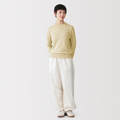 【９月上旬発売予定】婦人　洗えるウールハイゲージクルーネックセーター