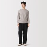 婦人　洗えるウールハイゲージクルーネックセーター