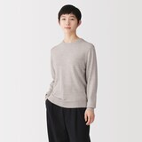 婦人　洗えるウールハイゲージクルーネックセーター