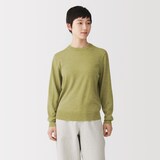 婦人　洗えるウールハイゲージクルーネックセーター