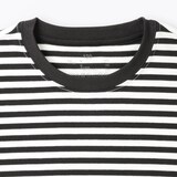 キッズ　綿天竺編みクルーネック長袖Ｔシャツ　ボーダー