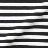 キッズ　綿天竺編みクルーネック長袖Ｔシャツ　ボーダー