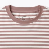 キッズ　綿天竺編みクルーネック長袖Ｔシャツ　ボーダー