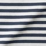 キッズ　綿天竺編みクルーネック長袖Ｔシャツ　ボーダー