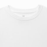 キッズ　綿天竺編みクルーネック長袖Ｔシャツ　無地