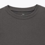 キッズ　綿天竺編みクルーネック長袖Ｔシャツ　無地