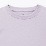キッズ　綿天竺編みクルーネック長袖Ｔシャツ　無地