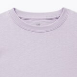 キッズ　綿天竺編みクルーネック長袖Ｔシャツ　無地