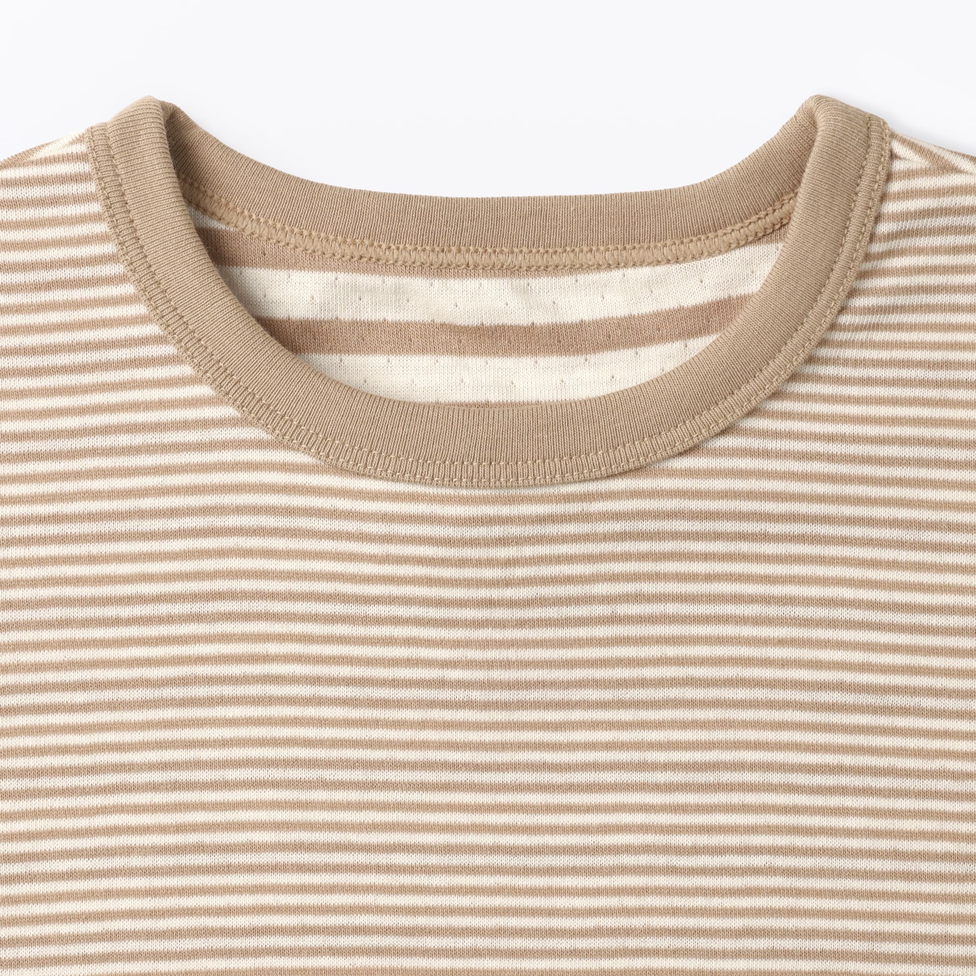 ベビー　あたまするっと接結編みクルーネック長袖Ｔシャツ