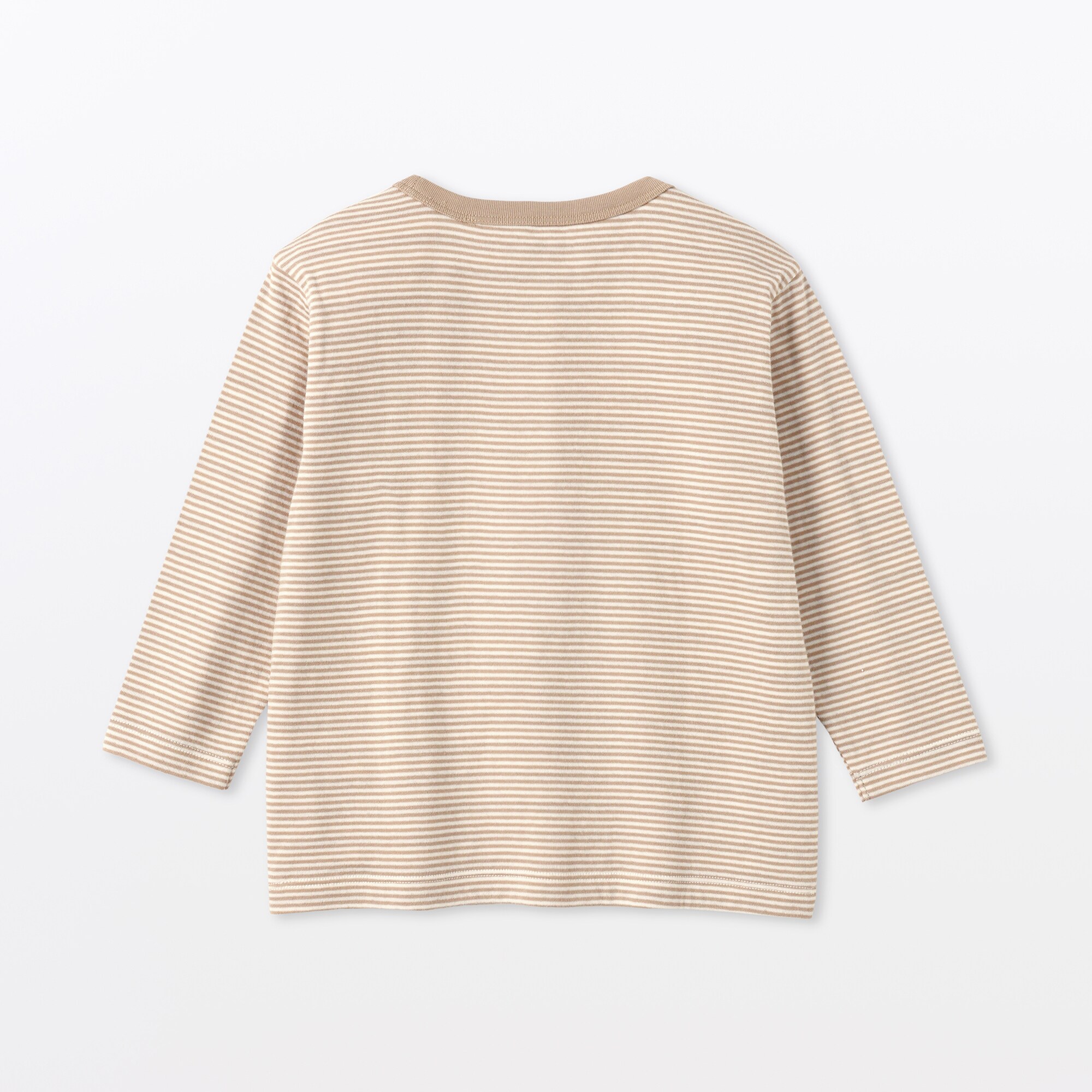 ベビー　あたまするっと接結編みクルーネック長袖Ｔシャツ