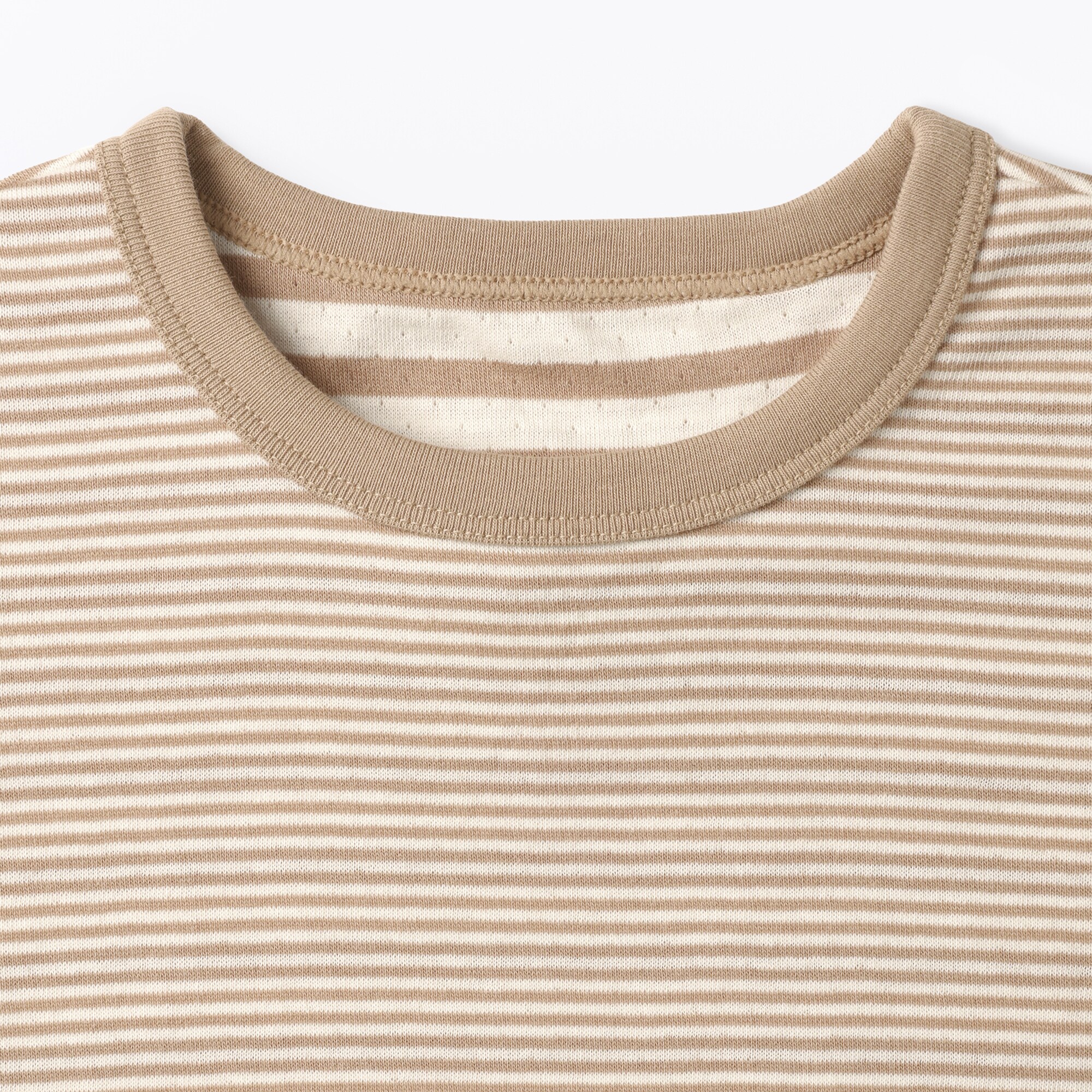ベビー　あたまするっと接結編みクルーネック長袖Ｔシャツ