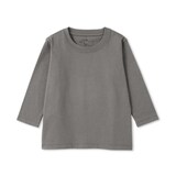 ベビー　あたまするっと　綿天竺編みクルーネック長袖Ｔシャツ　無地