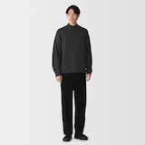 紳士　カシミヤミドルゲージモックネックセーター