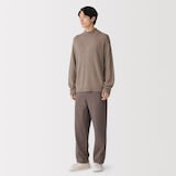 紳士　カシミヤミドルゲージモックネックセーター