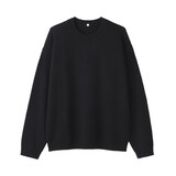 紳士　カシミヤミドルゲージクルーネックセーター