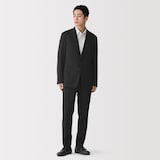 紳士　ストレッチジャージースリムテーパードパンツ