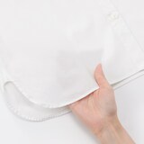 婦人　洗いざらし　ブロードレギュラーカラー長袖シャツ