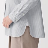 婦人　洗いざらし　ブロードレギュラーカラー長袖シャツ【欧米用】