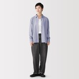 婦人　洗いざらし　ブロードレギュラーカラー長袖シャツ【欧米用】