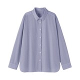 婦人　洗いざらし　ブロードレギュラーカラー長袖シャツ【欧米用】
