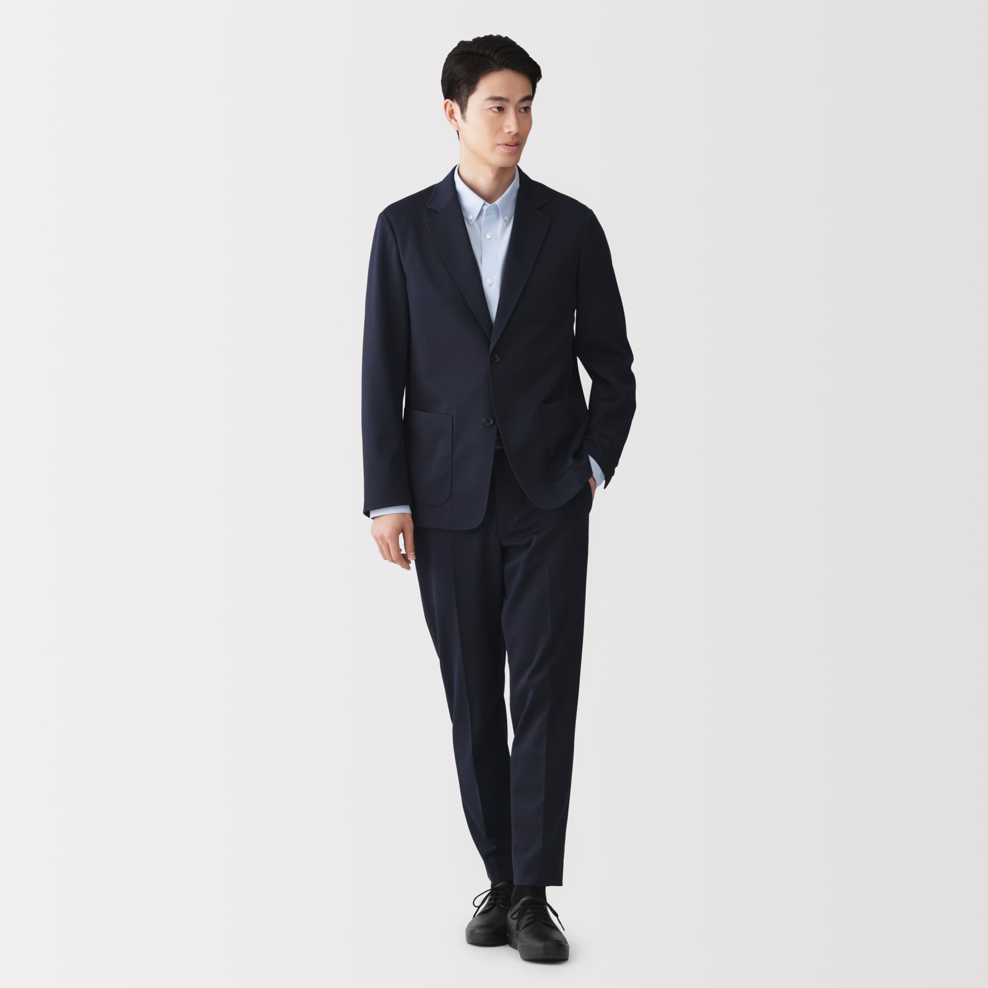 紳士　ストレッチジャージージャケット