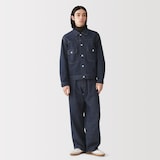 紳士　木の実から作ったカポック混デニムジャケット