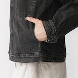 紳士　木の実から作ったカポック混デニムジャケット