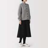 婦人　足なり直角　かかとに合う　リブ編みタイツ