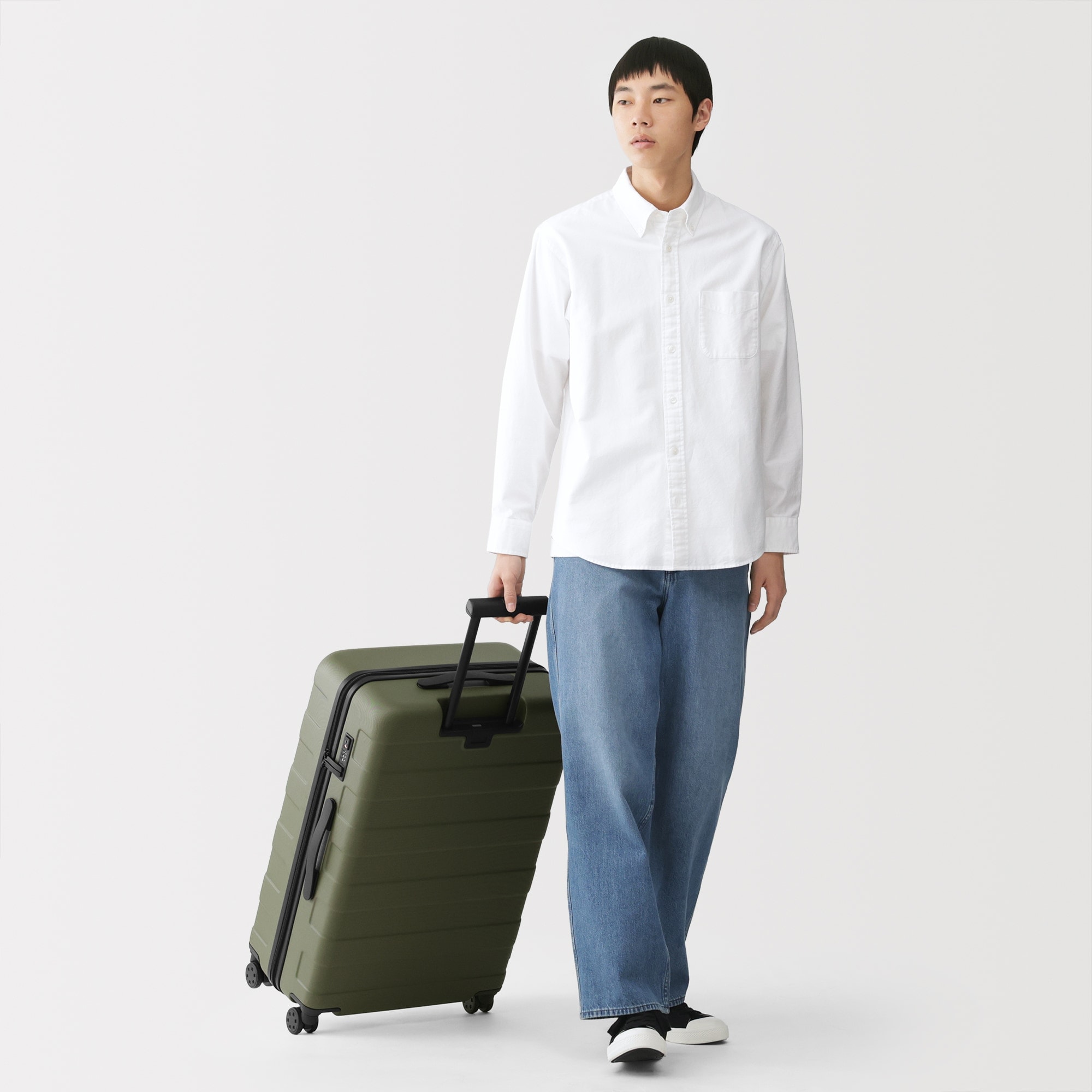 バーを自由に調節できる ハードキャリーケース （75L） | 無印良品