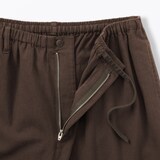 紳士　木の実から作ったカポック混ガーゼ　ギャザーパンツ