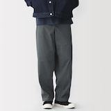 紳士　製品染めワイドイージーパンツ