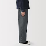 紳士　製品染めワイドイージーパンツ