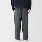 紳士　製品染めワイドイージーパンツ